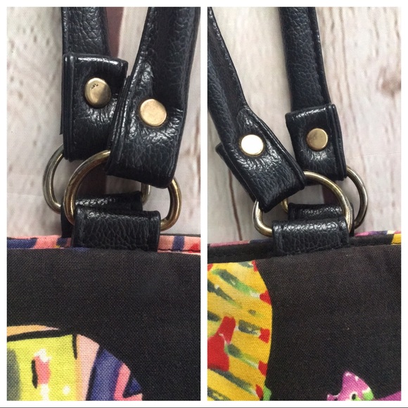 Vintage Tropical Neon Fish Tote - Picture 9 of 10